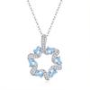 S925 Silver Non-fading Garland Clavicle Chain Natural Crystal Pendant Advanced Design Fashion Elegant Necklace For Women Fine Jewelry