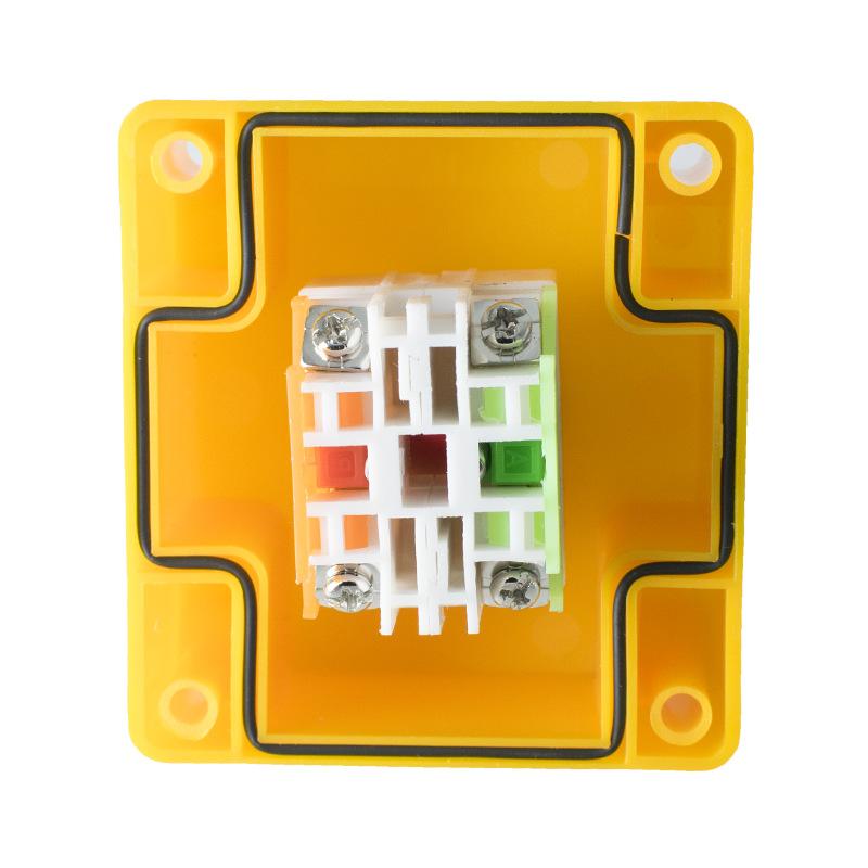 1 Set Waterproof Safety Stop Push Button With Rain Cover 10A Emergency Stop Button Switch Box For Industrial Machine