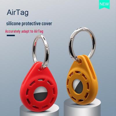 Guscio Protettivo Multicolore a Goccia d'Acqua per AirTag - Custodia in Silicone Anti-Caduta con Fibbia da Appendere