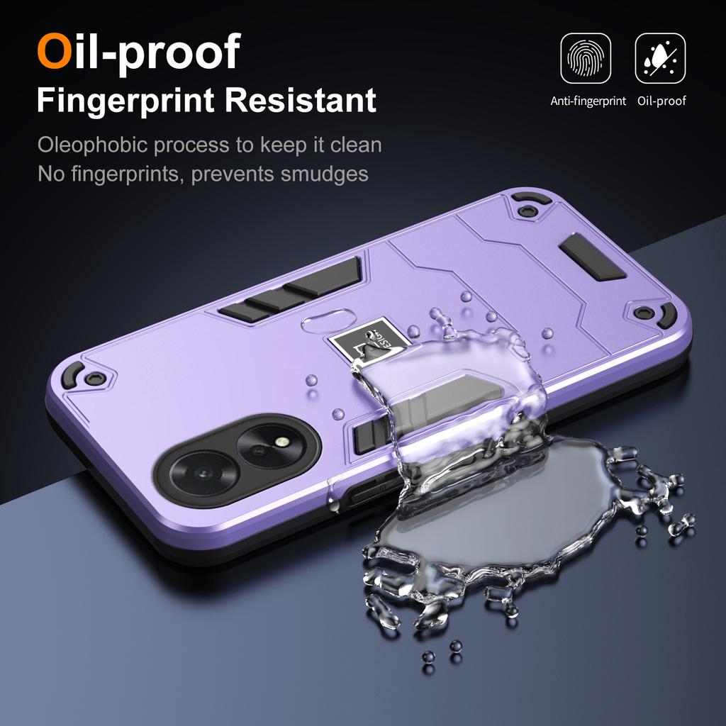 For Oppo A38 4G/A18 4G PC+TPU Case Dual-Layer Design Drop Protection Phone Cover