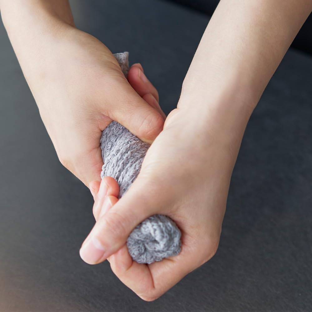 h concept ash tag Daifukin DH-090-GY1 Heavyweight 100% Cotton Dishcloth, Quick-Drying, Scrape-Away, 340 x 170mm, Made in Japan