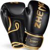 Recommended by RIZIN Fighter Makoto ZHENGTU Gold Series Boxing PU Inner Glove Shock Punching Warranty Shenryu Gloves, 8/10/12/14/16 Oz., Leather,