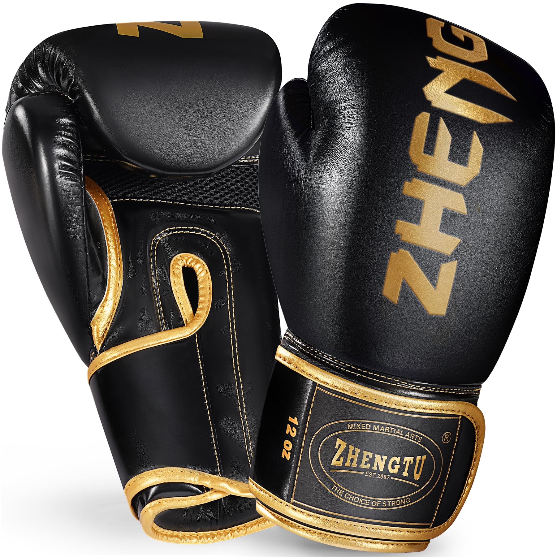 

Recommended by RIZIN Fighter Makoto ZHENGTU Gold Series Boxing PU Inner Glove Shock Punching Warranty Shenryu Gloves, 8/10/12/14/16 oz., Leather,