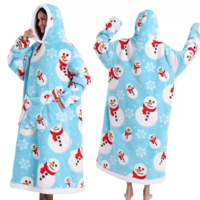 Women's Winter Cozy Velvet Robe - Double-Sided Soft Cotton for Cold Protection and Comfort