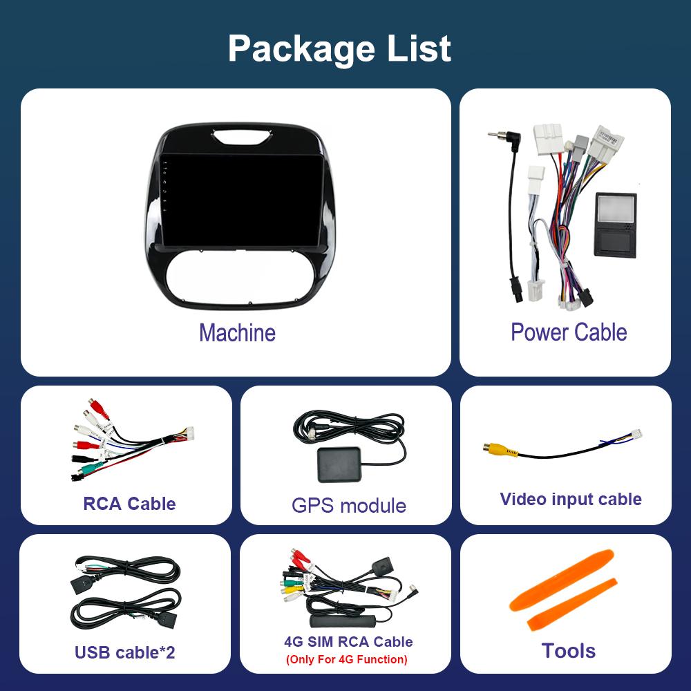 Android OS Car Video Multimedia Player for Renault Kaptur 2016 - 2019 GPS DSP Stereo WiFi BT 4G Carplay Auto Tools Cooling Fan