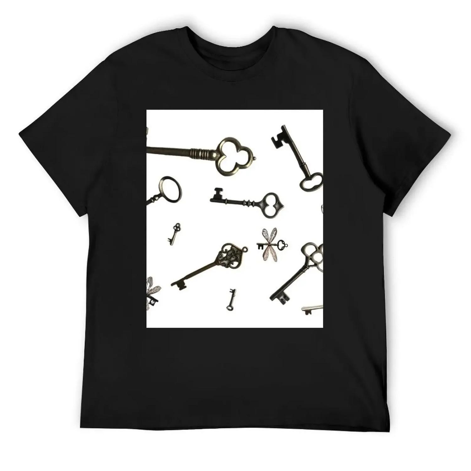 

Keys T-Shirt fashion shirts plus size clothes valentines boutique clothes clothes for men S