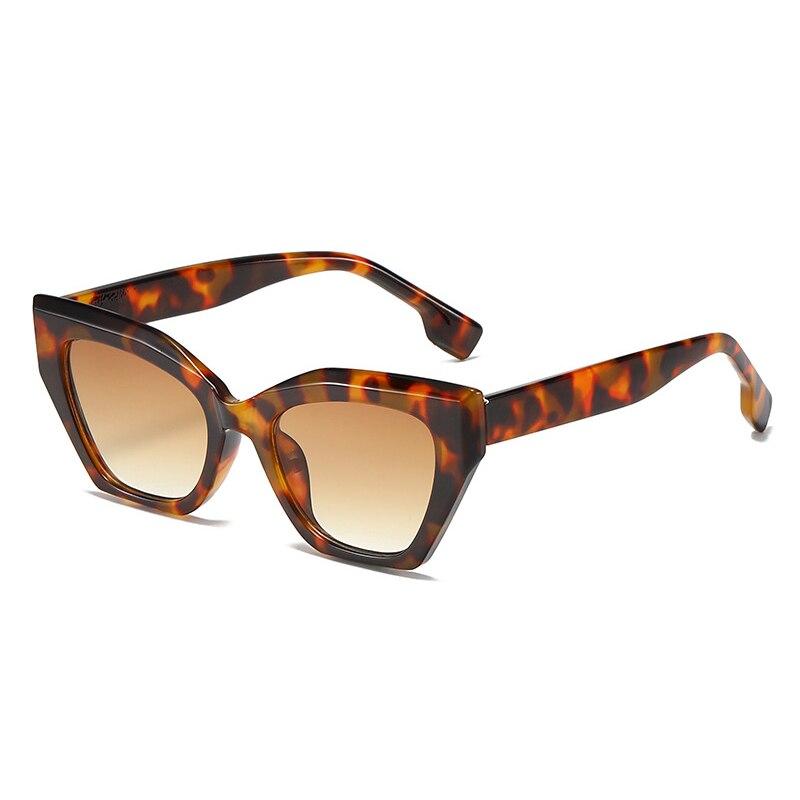 SHAUNA Retro Cat Eye Damen Luxus Sonnenbrille Modemarke Designer Polygon Brillen Herren Shades UV400 Gradient Sonnenbrille