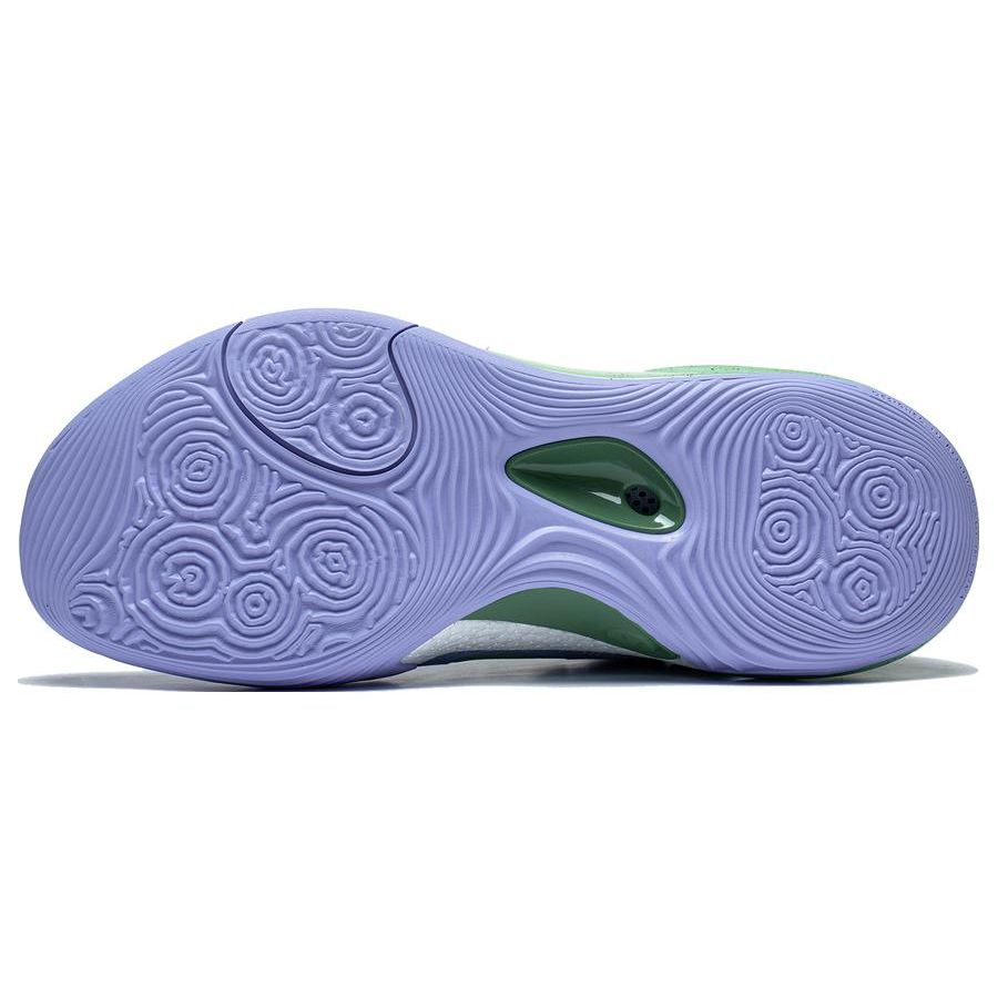 Li Ning Yu Shuai 17 Fabric Trendy Comfortable Shock Absorption Wear-Resistant Mid-Top Basketball Shoes Men sneaker Purple Blue ABAT043-8
