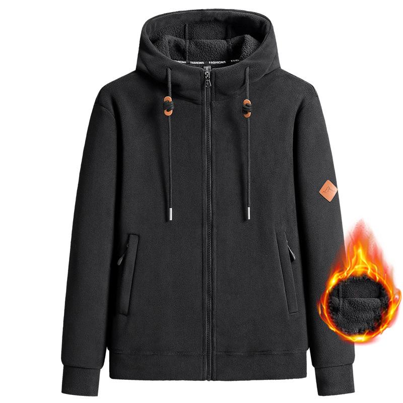 

Зимняя теплая куртка Мужская утепленная куртка с капюшоном Повседневная Женская куртка для активного отдыха и кемпинга Защита от холода XXXL чёрный