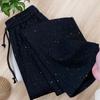 Women's Trendy Starry High-Waisted Wide-Leg Pants - Summer Floor-Length Casual