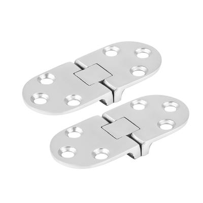 2 Stück Boot Edelstahl Scharniere Stanzen Schrank für Marine Kabine Tür 66 * 30 mm