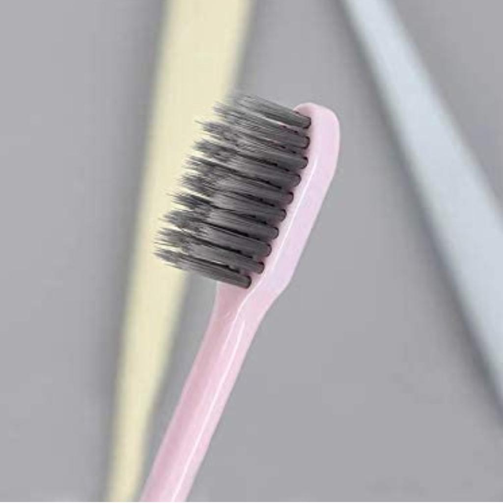 Homlly Charcoal Toothbrush w individual Cover (8pcs)