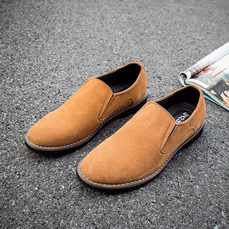 

2025 новые туфли мужские больших размеров лоферы ручной работы повседневные универсальные для папы для вождения 43 жёлтый