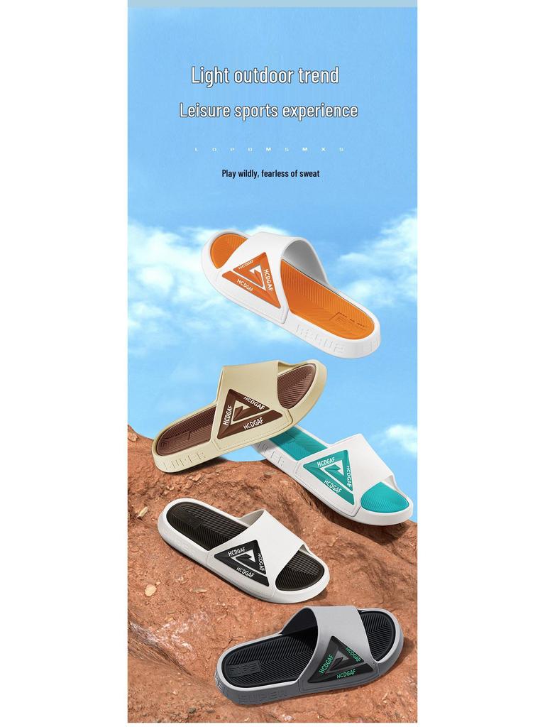 Pantoufles tendance pour hommes, antidérapantes, respirantes pour l'intérieur et l'extérieur – Chaussures d'été résistantes à l'usure