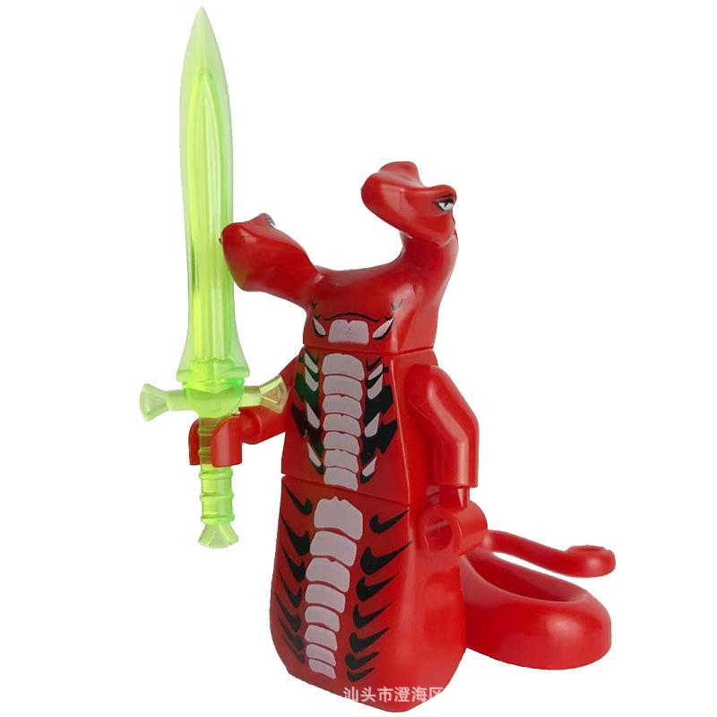 Villain Ninja Basilisk Tide Play Building Block Doll Assembly Educational Toys