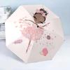 Ballerina With Swans And Flowers 8-Frame for Travel, camping, Casual Lightweight Portable Umbrella, Essential for every family Holidays Birthday Gift