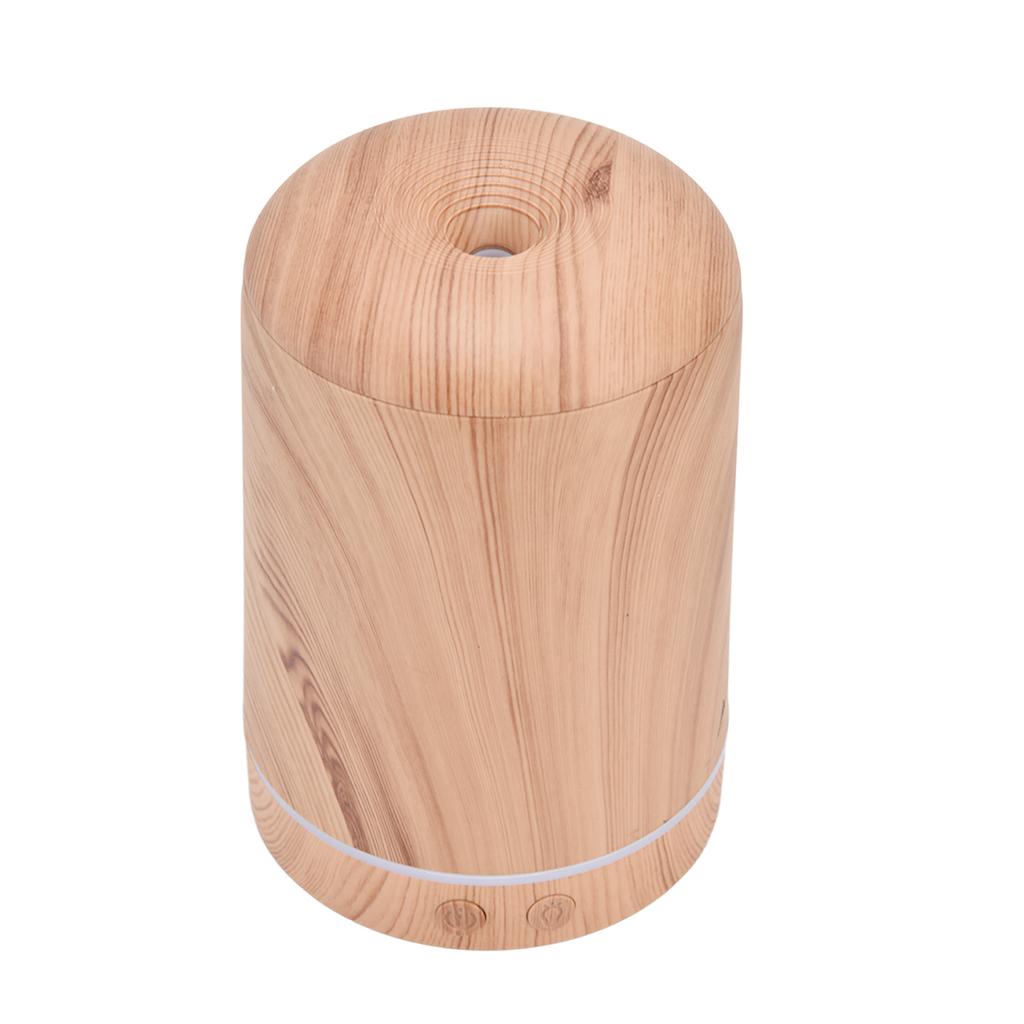200ml Zvlhčovač s dřevěnou texturou Aroma zvlhčovač vzduchu Napájení přes USB Zvlhčovač s nočním světlem do ložnice