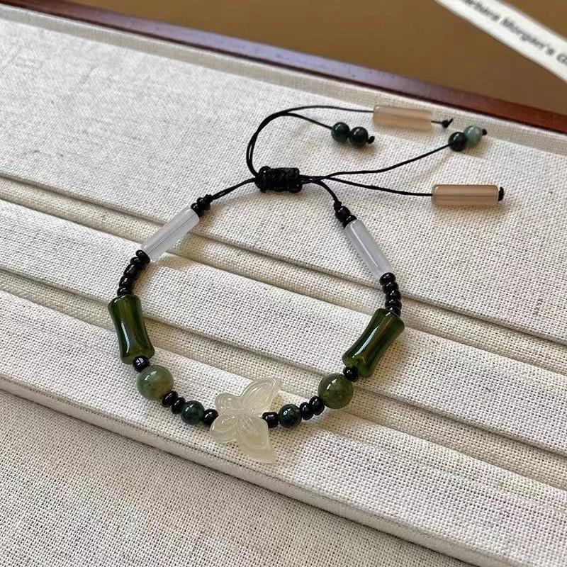 Distinctive Chinese Modern Amber Peace Knot Bracelet Handcrafted Women For