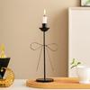 Bowknot Iron Taper Candle Holders Candlestick Holders Decorative Candle Stand for Wedding,Dining Table,Home Decors