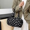 Small Fresh Sweet Cute Polka Dot Bag New Niche Texture Casual Versatile Large Capacity Shoulder Bowling Bag