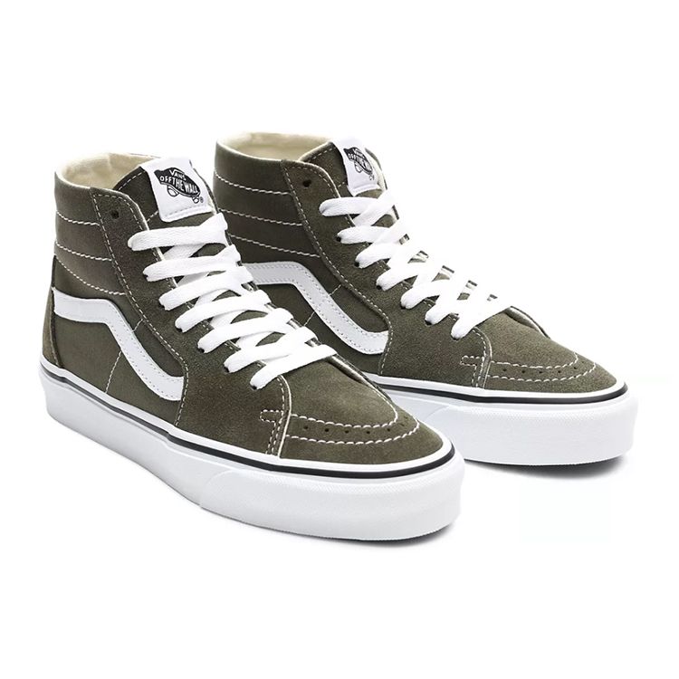 Vans Sk8 Tapered High-Top Skate Shoes Unisex Sneakers Dark-Green VN0A4U160FI