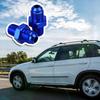 RDEXP Blue Aluminum Alloy AN6-1/4"" NPT Male Flare to Male Straight Pipe Thread Fitting Adapter Set of 2