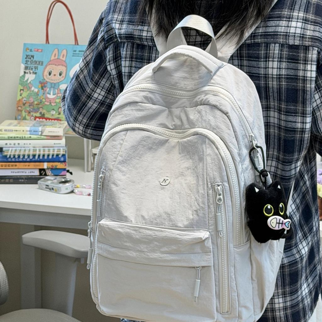 Schoolbag Student School Bag Fashion Travel Backpack Women's Outdoor Leisure Men's Backpack Large Capacity College Student School Bag Women