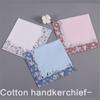 Ladies Elegant Handkerchief Cotton Handkerchiefs Hanky for Women Soft Absorbent Comfortable Fabric Flower Pinted Hanky