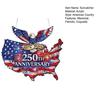 USA 250th Anniversary Suncatcher 1776-2026 Acrylic Window Hanging Ornament American Eagle Patriotic Sun Catcher Memorial Gift