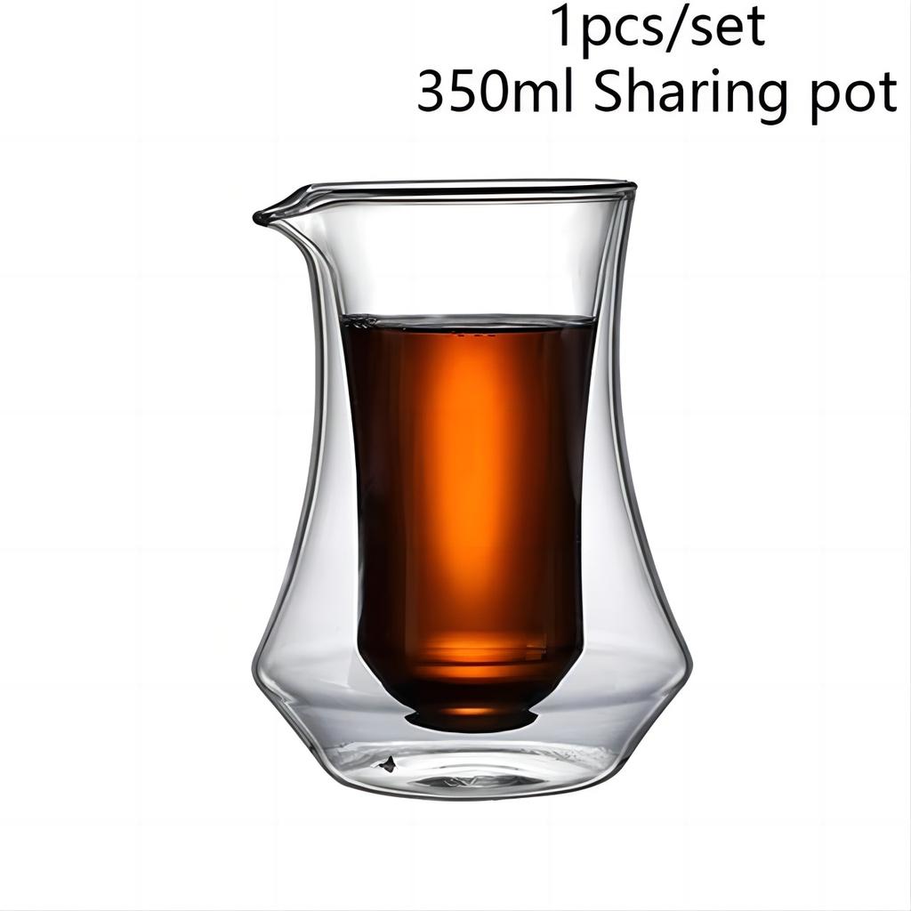 120/250/335ml Ceașcă de Sticlă cu Strat Dublu cu Ureche de Agățat Ceașcă de Cafea Espresso Anti-opărire Lapte Brandy Vin Ceașcă de Ceai Set de Căni Transparente 1/2 buc