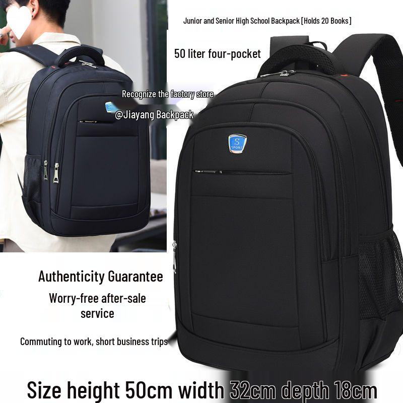 Men's Waterproof Outdoor Backpack - Extra Large Capacity for Travel, Mountaineering, School, Business Trips