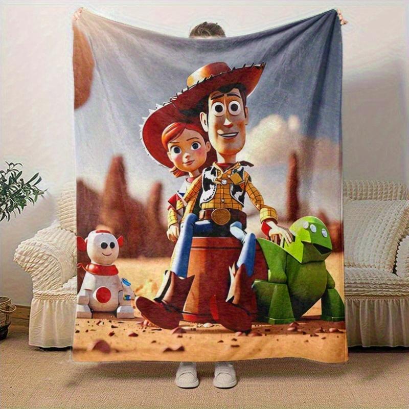 1pc,Toy Story Woody Jessie Bullseye Dinosaur Blanket Home Decor, Couch, Outdoor, Gift Idea, Flannel Throw, Bedroom, Living, Travel, Camping, Car