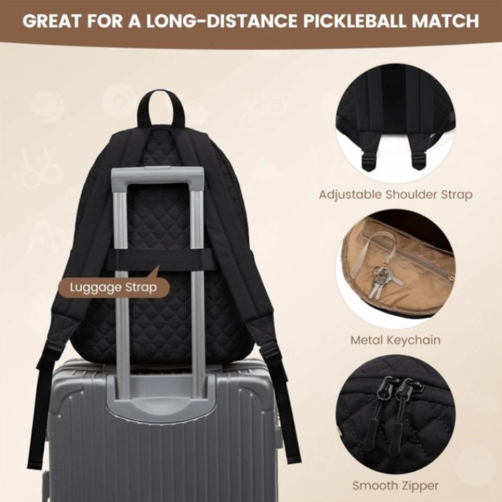 Zipper Closure Tennis Crossbody Backpack Waterproof Tennis Racket Bag  Home Fitness