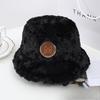 New Hat for Women's Winter Letters Imitation Mink Hair Warmth Thickened Fisherman Hat Korean Style Fashion Internet Celebrity Plush Pot Hat