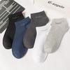 10 Paare/los Männer Bambus Faser Socken Kurze Casual Atmungsaktive Anti-Bakterielle Mann Ankle Socken Hohe Qualität Neue Schwarz Busines