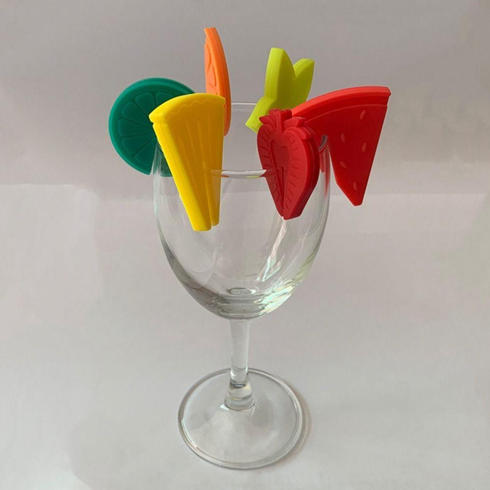 New Silicone Drink Markers Marker Tool Distinguish Wine Cup Marker Reusable Creative Drinking Cup Identifier Sign Bartender 5