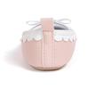 Baby Girl Princess Bow Lace Non-Slip Soft Leather Walking Shoes (0-1 Year)