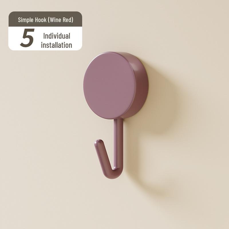 

Не оставляющий следов клейкий настенный крючок для ванной и кухни - Без сверления, конструкция на присоске