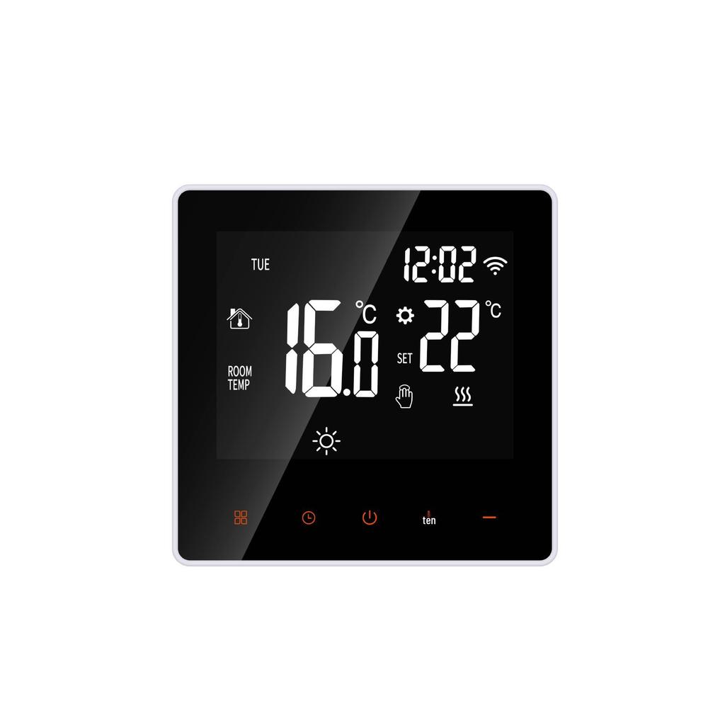 Graffiti Smart WiFi Thermostat for Floor Heating, Wall-mounted Boiler, Voice & App Control, LCD Temperature Panel