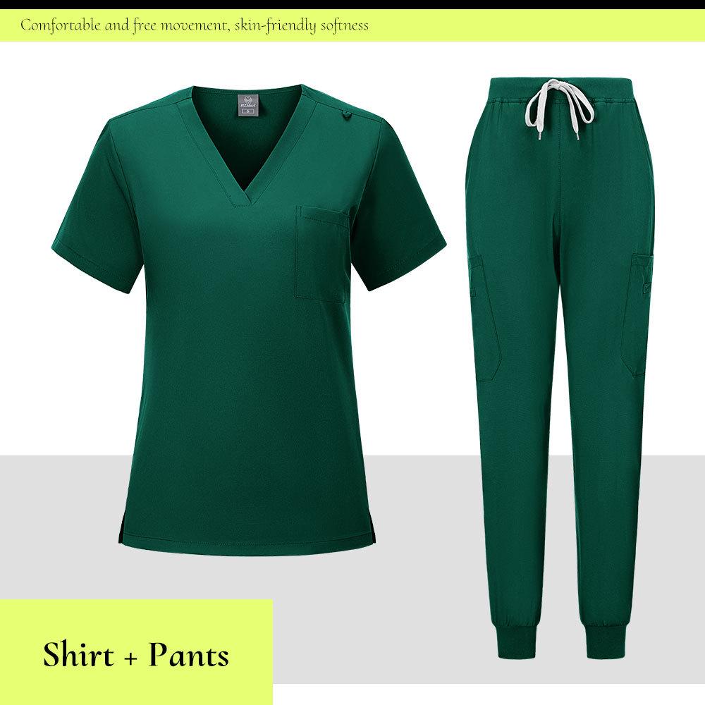 Unisex Medical Scrub Suit for Hospital Operating Room - Breathable, Sweat-Absorbent