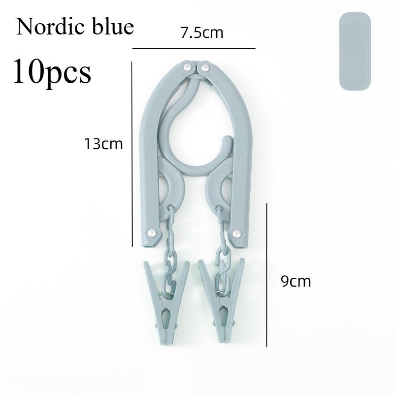 Multi Functional Travel Folding Clothes Hangers Portable Plastic Drying Rack for Business Trips Household Wardrobe Organziers