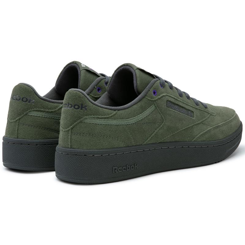 Reebok CLUB C 85 W+ Low Top Skateboard Shoes Unisex Green Sneakers 24FRC901U0GL4