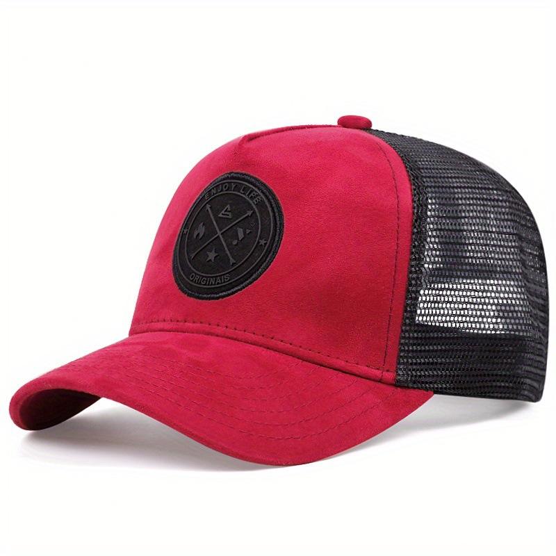 Summer Mesh Baseball Cap Women Men ENJOY LIFE Letter Patch Snapback Hat Casual Breathable Unisex Street Hip Hop Trucker Caps