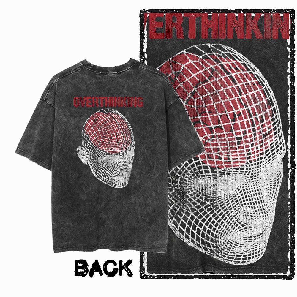 G02 Back Print Cotton Big Size 1984 Graphic Men T-shirt | Acid Washed  Streetwear Cool Vintage O-neck Men's Tee Tshirt