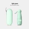 Compact Black Capsule Umbrella with UV and Rain Protection - Five-Fold Design