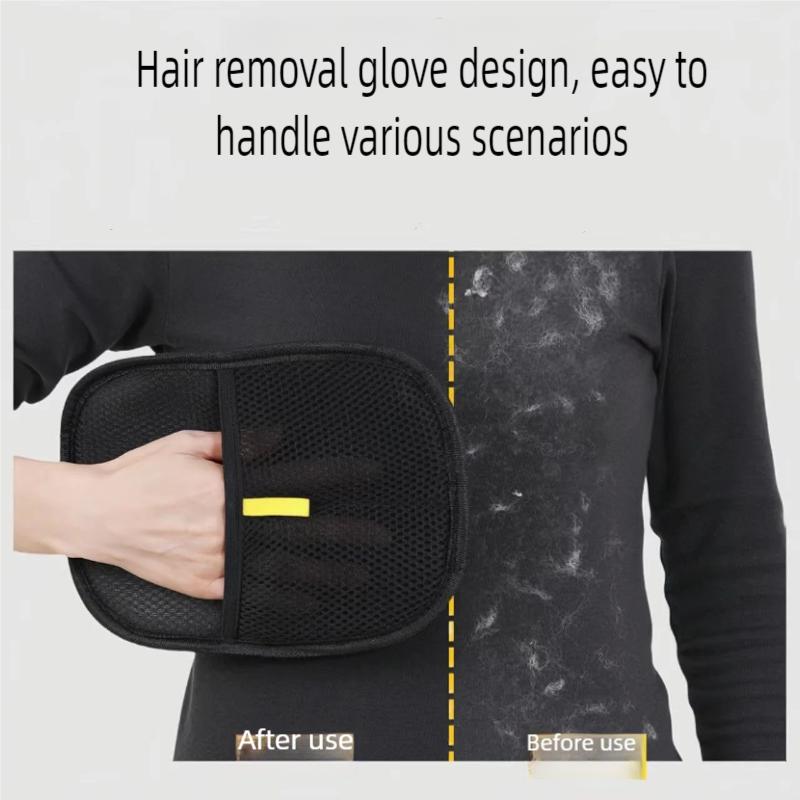 Reusable Pet Hair Removal Gloves Static-Free Grooming Tools for Pets Efficient Carpet Fur Removal