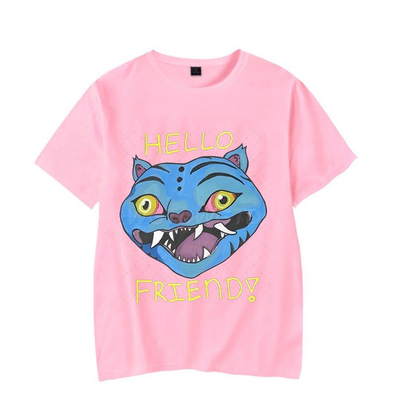 Cartoon Tiger KPop Demon Hunters Shirt Graphic Print T-shirts Women Men Short Sleeve Crewneck Tops Funny Korean Ulzzang Tshirts