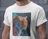 Tiger T Shirt - Tiger Illustration - Wild Life - %100 Cotton Unisex T-Shirt