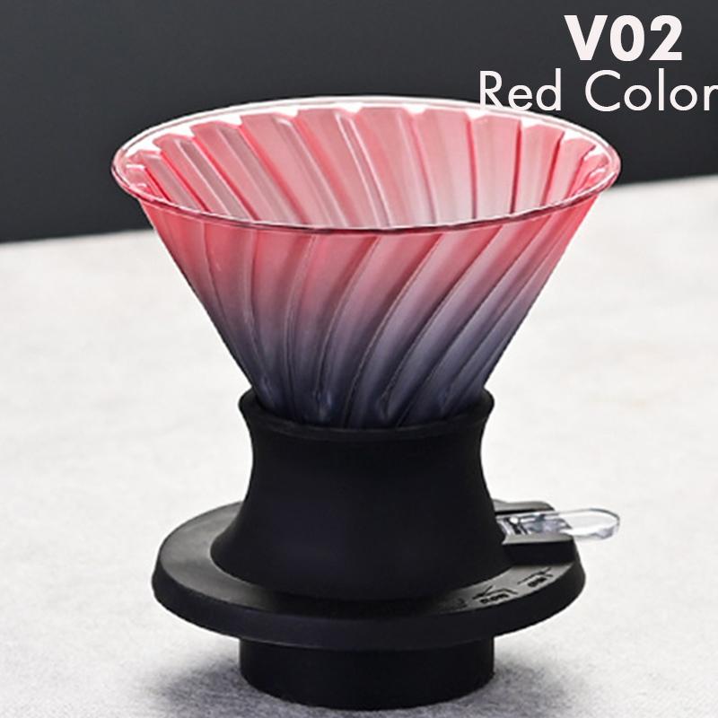 Immersion Coffee Dripper Glass Coffee Dripper Switch Hand Brewing Coffee Maker Filters for Home/Commercial Coffee Accessories