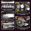 Moc Multiple Models Supercar Electric Rc App Controlled Engine Led Models Building Blocks Children'S Puzzle Toys Birthday Gifts